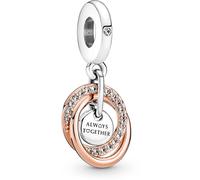 Charm PANDORA Pendant Cercles Ma Famille pour Toujours
