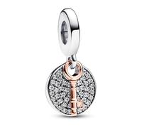 Pandora Bague Moments Rose – Argent sterling, zircones cubiques transparentes – Taille 60