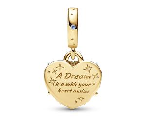 Charm PANDORA Pendant Double Disney Carrosse de Cendrillon et Cœur