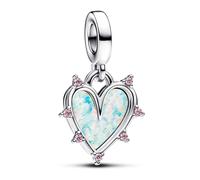 Charm PANDORA Pendant Double Opalescent Amitié