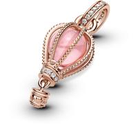 Pandora charm pendant montgolfière rose scintillant