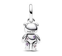 Pandora Charm pendentif Ourse en peluche argent sterling zircones roses cristal violet bleu