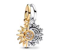 Pandora Charm Pendant Soleil & Lune Séparable one size