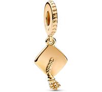 Pandora – Charm pendentif Toque de Diplômé(e) en métal plaqué or 14 carats
