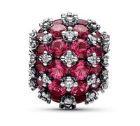 Pandora Charm Moments 792630C03 argent sterling pavé rouge et zircones cubiques