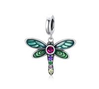 Charm pendentif en argent Libellule brillante SCC1706