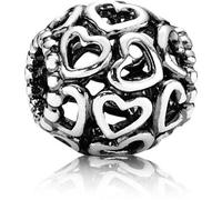 Pandora Charm Icons Cœurs ajourés en argent