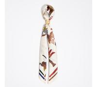 Charm sac foulard fête sur une île blanc cassé UN