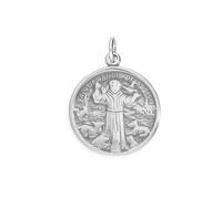 Charm Saint François d'Assise en Argent 925/1000