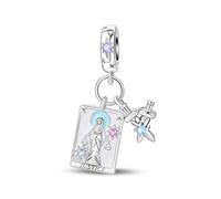 Charm tarot épée de justice, charm pour bracelet, compatible avec le collier bracelet pandora