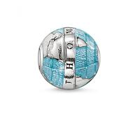Thomas Sabo Femmes Hommes-Bead Monde Merveilleux Karma Beads Argent Sterling 925 noirci bleu K0036-007-1