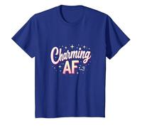 Charmant AF : Argot Scintillant pour Les Femmes confiantes T-Shirt, Enfant, Bleu Royal, 12 Ans