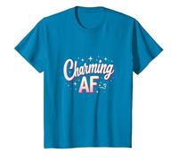 Charmant AF : Argot Scintillant pour Les Femmes confiantes T-Shirt, Enfant, Saphir, 8 Ans