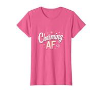 Charmant AF : Argot Scintillant pour Les Femmes confiantes T-Shirt, Femme, Rose chiné, 3XL