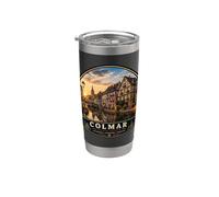 Charmant art architectural historique de Colmar Gobelet isotherme en acier inoxydable double paroi