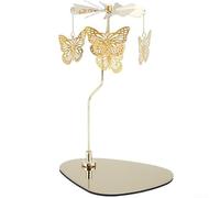 Charmant bougeoir en forme de papillon - Décoration élégante pour n'importe quelle pièce ou événement - Doré