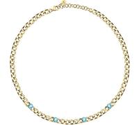 Charmant collier doré avec cristaux Poetica SAUZ04