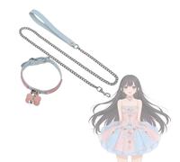 Charmant collier pendentif en forme de clochette bleu pâle, idéal pour un usage quotidien.