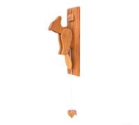 Charmant heurtoir de porte en bois en forme d'oiseau, un ajout accrocheur à votre porte