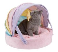 Charmant lit pour chats | Abri chaud d'hiver pour animaux de compagnie - Grotte maison tente pour chats et animaux domestiques, pour chiots et animaux, utilisation intérieure dans un appartement, un