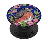 Charmant Oiseau du Connecticut avec Mirabilis PopSockets PopGrip Adhésif