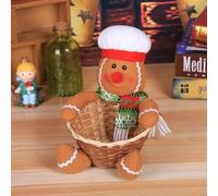 Charmant panier à bonbons décoratif de Noël, un ajout mémorable à votre collection de vacances (4#)