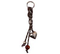 Charmant pendentif en forme de cœur en corde tressée pour sac à dos, sac à main, décoration de sac à main, Déduction ronde, Medium