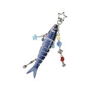 Charmant pendentif en forme de poisson - Texture en résine - Convient pour les rencontres et les événements sociaux - Porte-clés réaliste en forme de poisson, taille unique, Comme décrit, Comme décrit