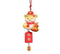 Charmant pendentif serpent décoratif en résine parfait pour les fêtes du Nouvel An, design unique peint à la main pour améliorer n'importe quel espace (D)