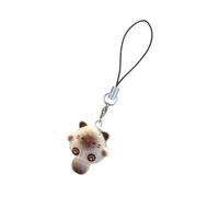 Charmant pendentif téléphone siamois élégant dessin animé mobile ornement unique téléphone suspendu charme pour un usage quotidien