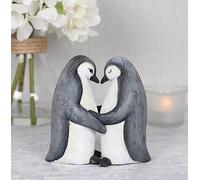 Charmant Pingouin Partenaire Ornement - 1 pièce - Vitrine Partenaires pour la Vie - Matériau en résine - Cadeau pour Mariages, Anniversaires et Saint-Valentin