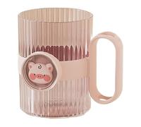 Charmant porte-brosse à dents pour rince-bouche élégant et peu encombrant adapté pour la salle de bain et un usage quotidien, ce qui améliore la facilité d'utilisation (rose)