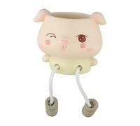 Charmant pot de fleurs suspendu en résine avec motif animal mignon parfait pour ajouter de la vie à des espaces intérieurs ou extérieurs comme les chambres, les salons ou les zones de jardin (B)