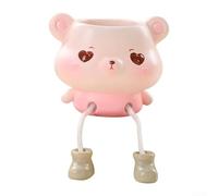 Charmant pot de fleurs suspendu en résine avec motif animal mignon parfait pour ajouter de la vie à des espaces intérieurs ou extérieurs comme les chambres, les salons ou les zones de jardin (D)