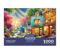Charmant Rue sous la lumière du Soleil Puzzle De 1000 Pièces Ville européenne Jouet Éducatif pour Enfants De 12 Ans Et Plus Et Adultes 38x26cm/1000pcs
