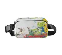 Charmant sac banane élégant arc-en-ciel pour homme et femme, petit sac de poitrine à bandoulière avec sangle réglable pour le cyclisme, Bataille de soldats jouets, 1 size