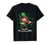 Charmant violoniste Leprechaun Célébration de la Saint-Patrick T-Shirt