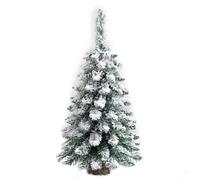 Charmante décoration de sapin de Noël de 45 cm, décoration en pin enneigé pour créer une atmosphère de vacances confortable