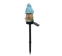 Charmante décoration solaire de jardin en forme de champignon pour l'extérieur (4)