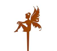 Charmante fée en fer - Décoration parfaite pour le jardin et la maison - Art extérieur fantaisiste pour différents décors (C)