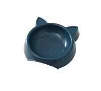 Charmante gamelle antidérapante en forme de chat facile à nettoyer, parfaite pour les animaux de compagnie de petite et moyenne taille (bleu)