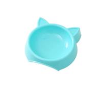 Charmante gamelle antidérapante en forme de chat pour chien facile à nettoyer, parfaite pour les animaux de compagnie de petite et moyenne taille (bleu ciel)
