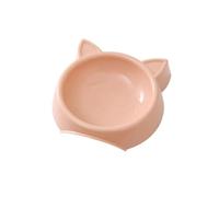 Charmante gamelle antidérapante en forme de chat pour chien, facile à nettoyer, parfaite pour les animaux de compagnie de petite et moyenne taille (rose)