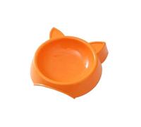 Charmante gamelle antidérapante en forme de chat pour chien facile à nettoyer, parfaite pour les animaux de compagnie de petite et moyenne taille (orange)