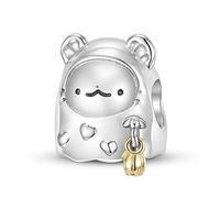 Charmante perle en argent sterling 925 pour bracelets et colliers européens