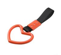 Charmante sangle de voiture en forme de cœur qui ajoute une touche personnelle à votre pare-chocs arrière (noir + orange)