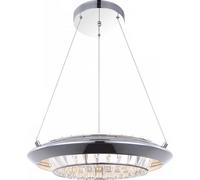 Charmante suspension LED 30W télécommande en verre chrom lobo 15680