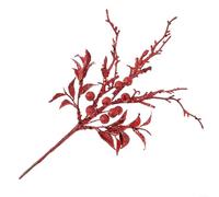 Charmantes baies décoratives avec une touche d'éclat parfaitement adaptées pour les occasions festives (rouge)