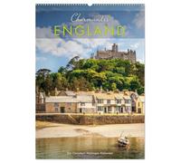 Charmantes England (Wandkalender 2027 DIN A2 hoch), CALVENDO Monatskalender: Britische Idylle zwischen Dörfern, Schlössern und Küsten