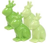 Charmantes figurines en céramique du roi des grenouilles pour l'intérieur et l'extérieur